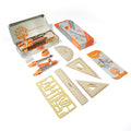 Geometry Set for Students, Math Protractor Compass with Rulers, Box of Protactor Kit for Class Supplies and School, 11 Pcs