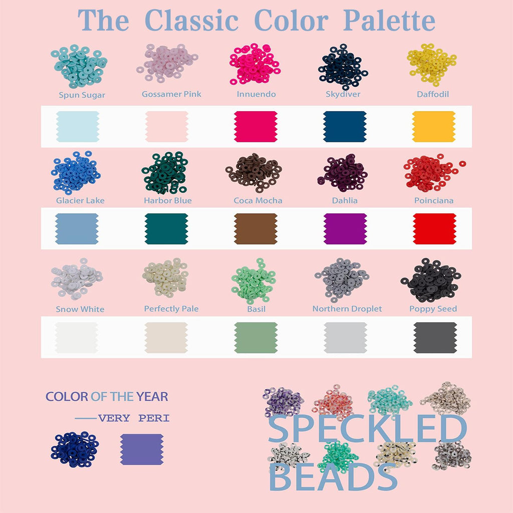 Bracelet Making Kit for Girls, 7200 Pcs Clay Beads Friendship Bracelet for DIY Jewelry Making, Polymer Heishi Beads with Charms Gifts for Adults for Girls Crafts Ages 6-12