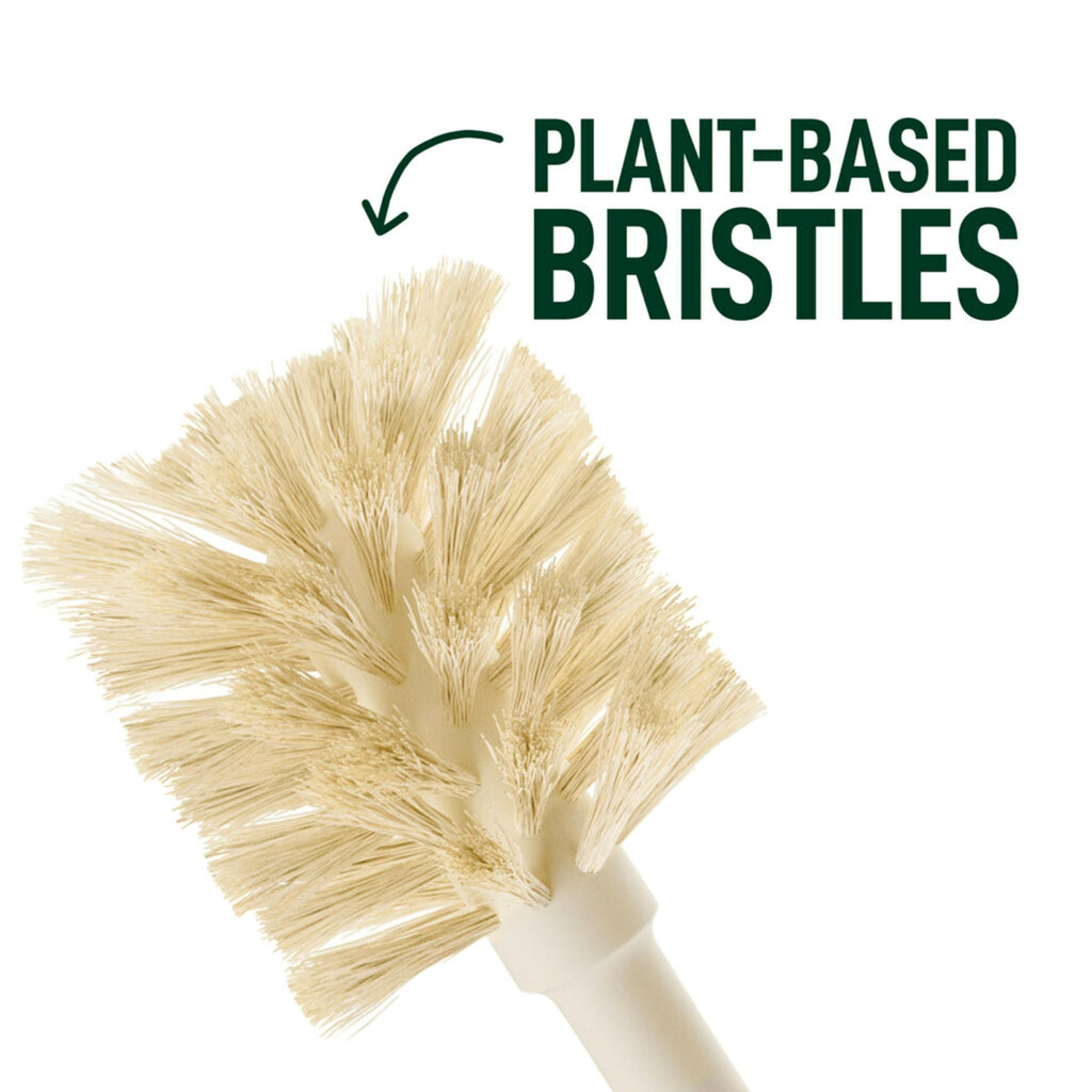 Scotch-Brite Greener Clean Bottle & Straw Brush Set, Includes 2 Replaceable Bottle Brush Heads, Safe on Insulated Mugs, Water Bottles, Glassware, Food Processors & blenders, Cleanse in Dishwasher