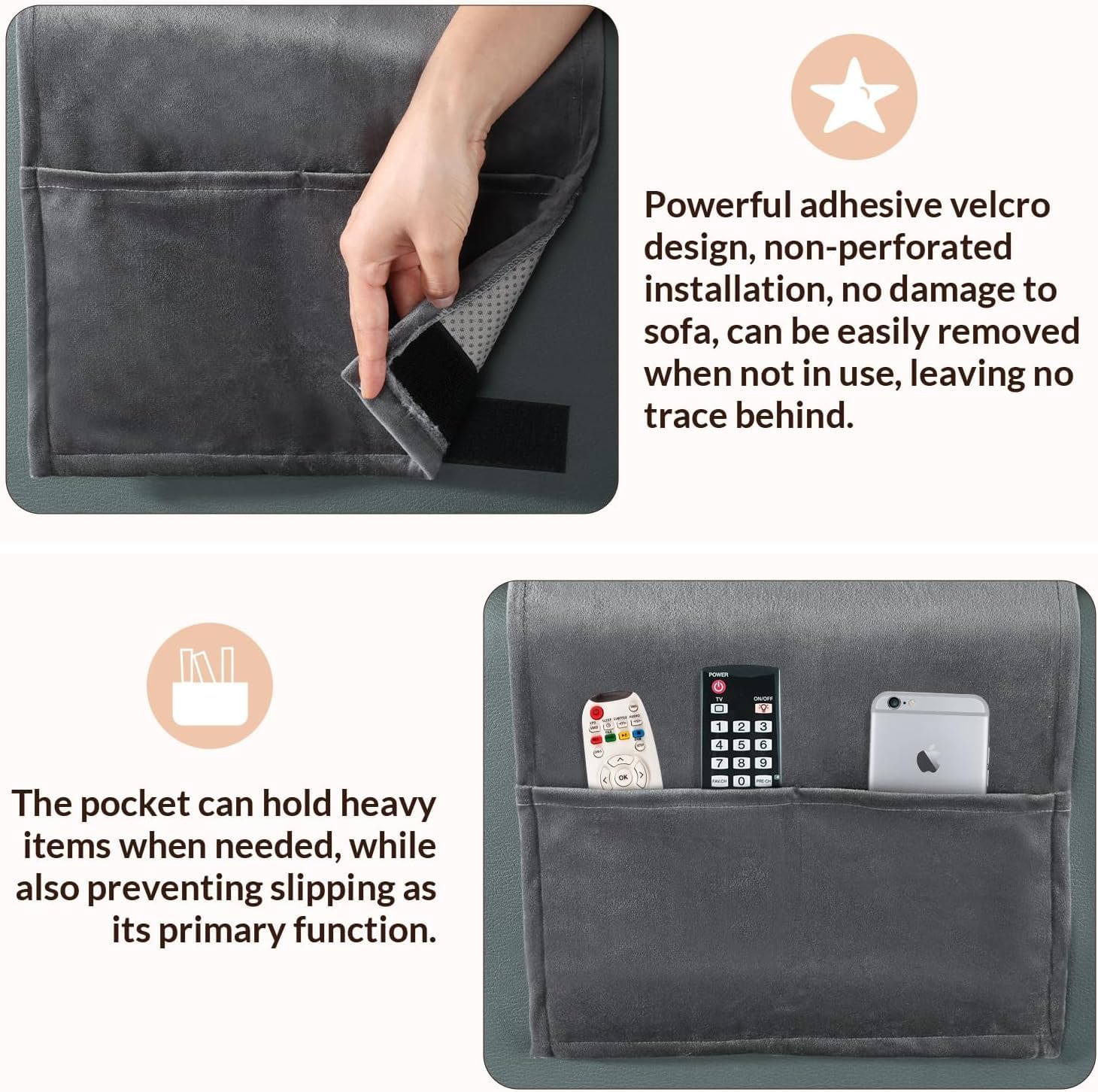 Head Recliner Pillow Adjustable Shredded Memory Foam Headrest Pillow for Recliners,Non-Slip Velvet Cushion Support Pillow for Travel Home Recliner Sofa Armchair with Zipper Cover