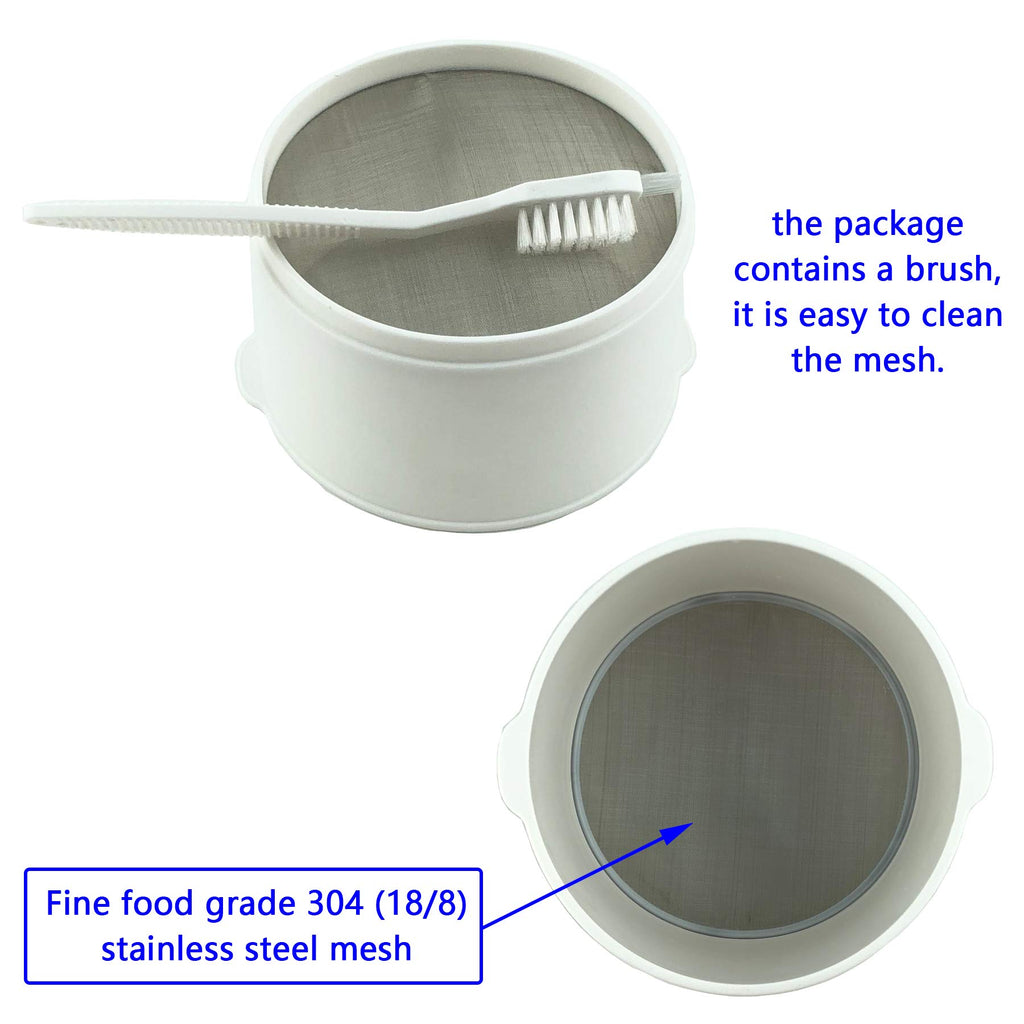 Multiple Usage Food Strainer, Nut Milk Bag Replacement, Yogurt Strainer, Food Grade Polycarbonate And Stainless Steel Mesh BPA-Free, Nut Milk/Soy Milk/Juice/Tea Filter