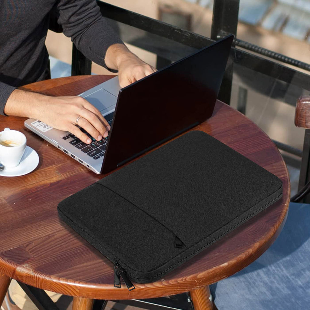Chelory 15.6 Inch Laptop Sleeve for 16 Inch MacBook Pro Max 2019-2024, 15.6 16 Inch Ultrabook Notebook Computer Protective Cover Case, Shockproof Water Resistant Handbag Carrying Bag, Black