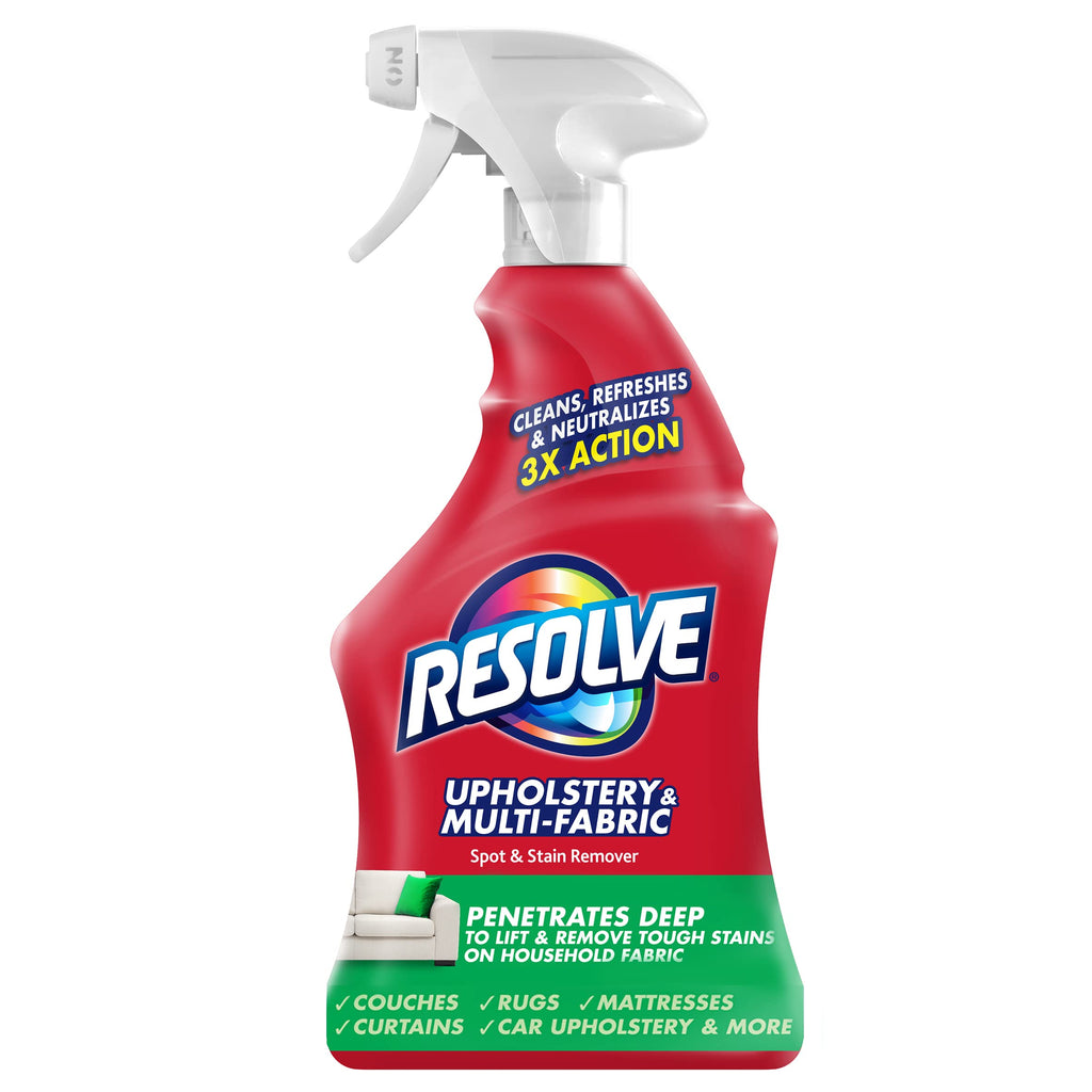Resolve Multi-Fabric Upholstery Cleaner & Stain Remover, 22 oz Bottle (Pack of 1)