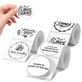 NIIMBOT Labels 3 Rolls Set for B1/B21/B3S Sticker Printer, 50 x 50 mm (1.97'' x 1.97'') 150 Labels/Roll, Refill Labeling Tape for Home School Office Small Business, White