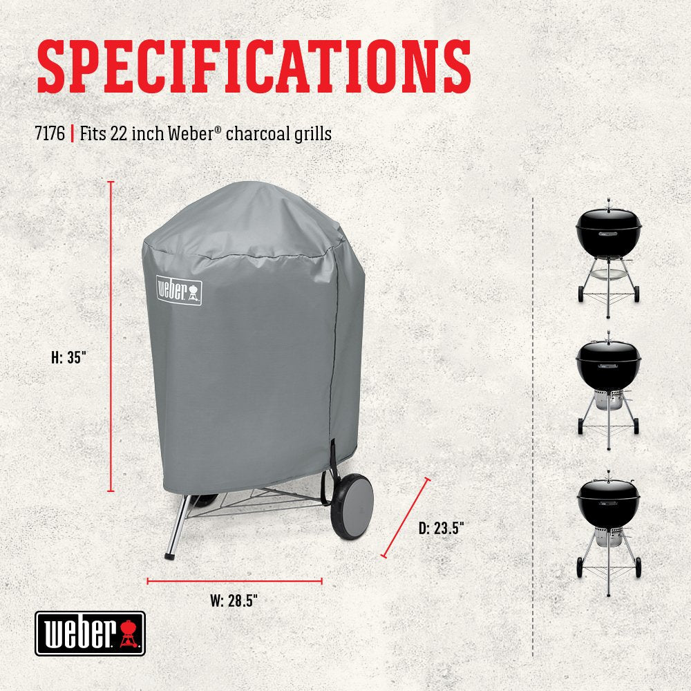Weber Charcoal Kettle BBQ Cover 22" (7176)