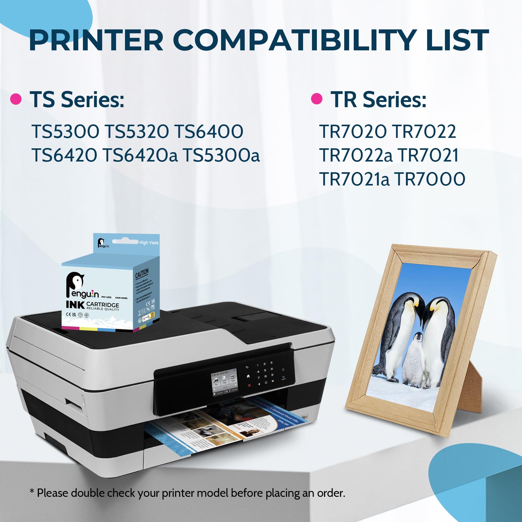 Penguin Ink Cartridge for Canon Pixma PG-260 XL TS5320 TS5320A TS5300 TS5300A TS6420 TS6420A TR7020 TR7020A TR7022 TR7022A Printers Remanufactured 260XL 260 XL Black 1-Pack