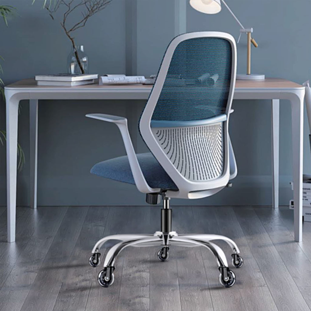 Sytopia Heavy Duty Office Chair Base Replacement, 2500LBs, 28", Metal Desk Chair Base with Universal Gas Cylinder Hole and Casters, Silver