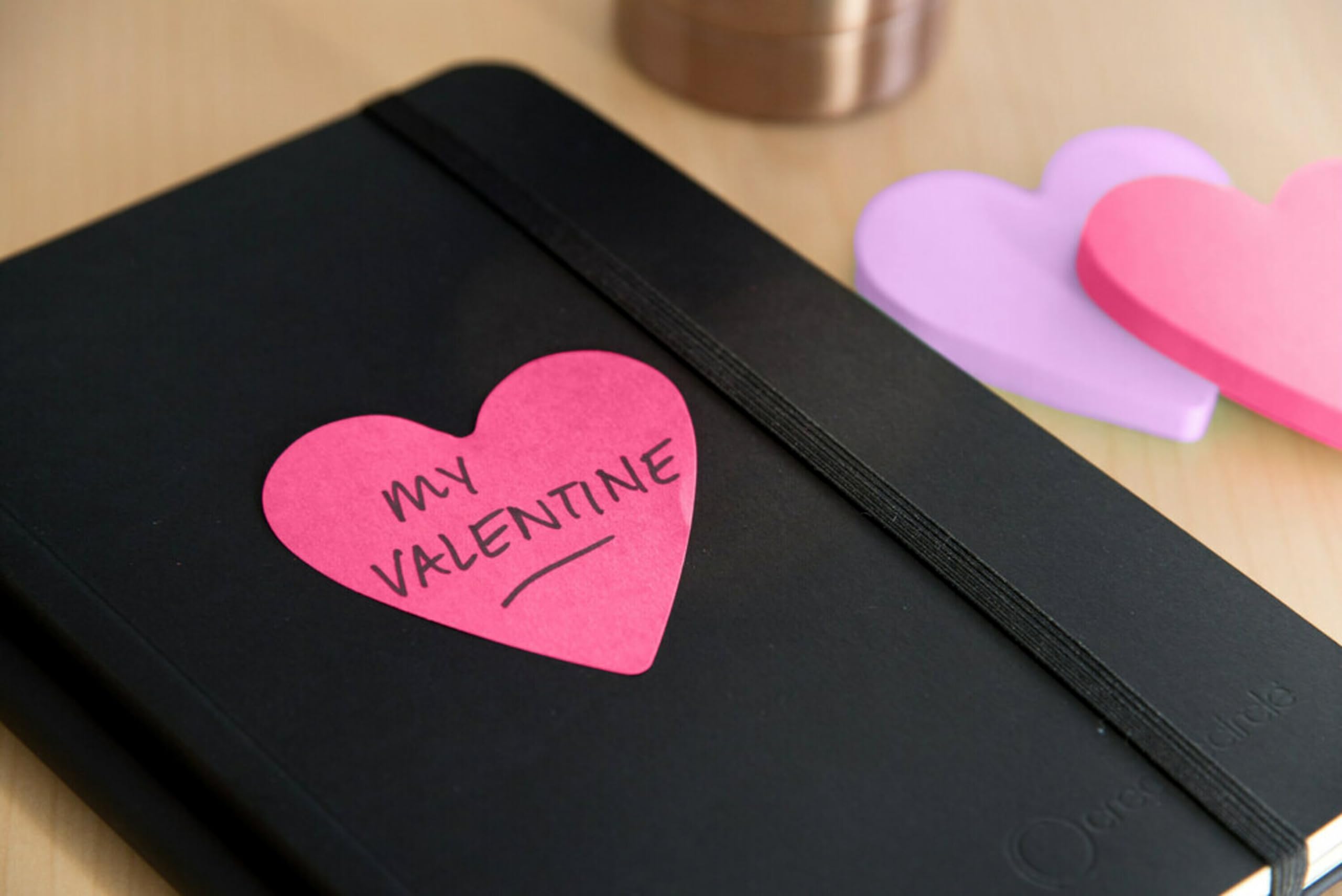 Post-it 7350-HRT Notes Die Cut Sticky Notes, 2.6" x 2.6", 2 Pads, Heart Shaped [OB]