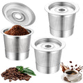 3 Pack Reusable K Cups and Coffee Pods for Ninja Coffee Maker PB051 & CFP101/PB041, 304 Stainless Steel Reusable K Pod Permanent K Cups Filters Compatible with Ninja Coffee Maker,Coffee Accessories