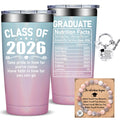 Fufandi Graduation Gifts - Class of 2026 Graduation Gift - College High School Graduations Gifts for Her - Congratulations Gift for Women - Tumbler Cup 20oz