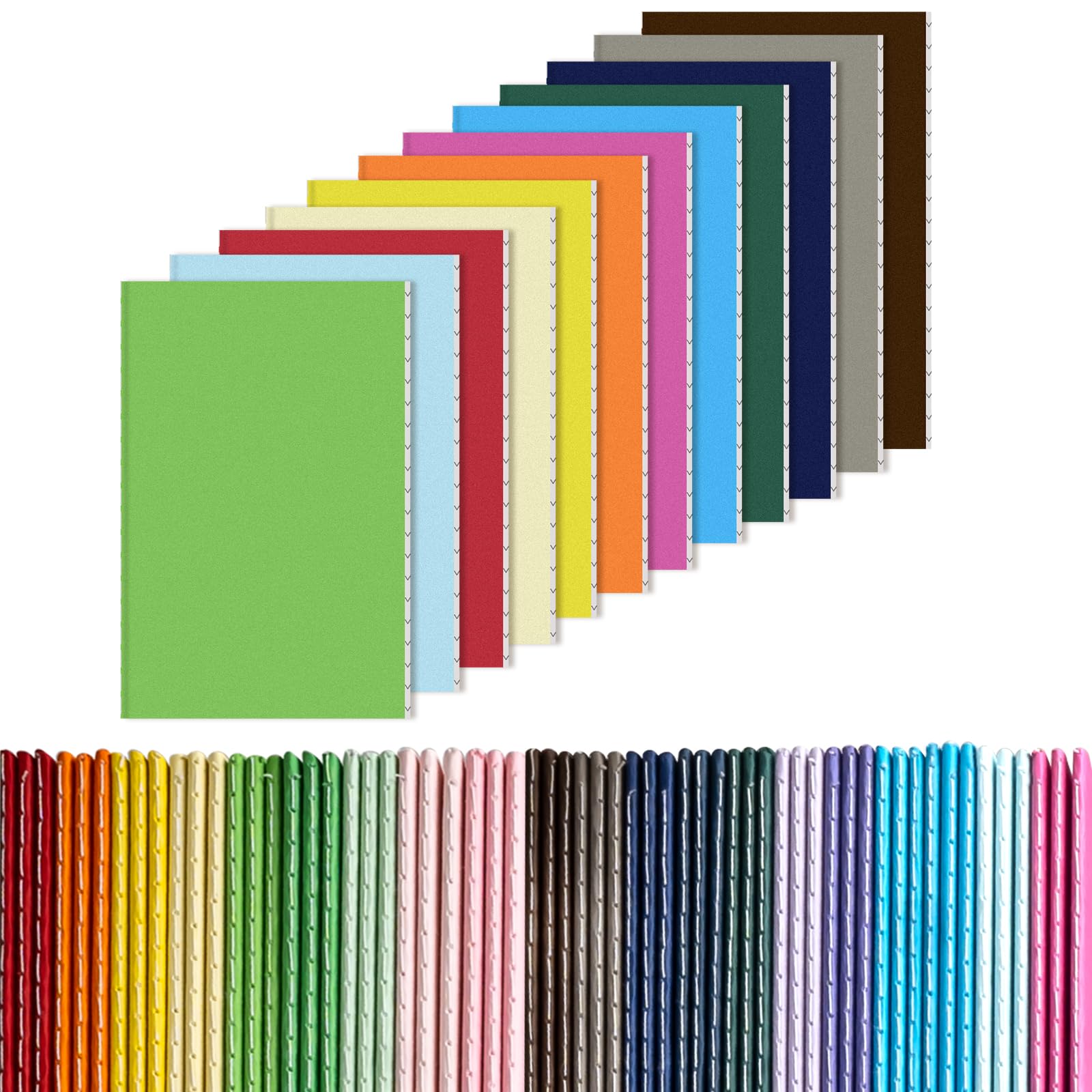 60 Pcs A6 Mini Notebooks Bulk, Small Pocket Notebooks, Colorful Lined Notepad, Journal Memo Notepad for Kids, Students, Traveler, School Supplies, 3.5 x 5.5 Inch, 24 Sheets/48 Pages, 20 Color