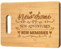 House Warming Gifts New Home, Best Housewarming Gifts for Couple Women Friends Family - Personalized Engraved Bamboo Cutting Board - Special New Home Gift Ideas Kitchen Decor