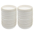 VIKKSAER 150Pcs Disposable Paper Cup Cover, White Coffee Cup Lids, 7.5 x 7.5 x 1.5cm, Suitable for Home, Parties, Offices, Cafes