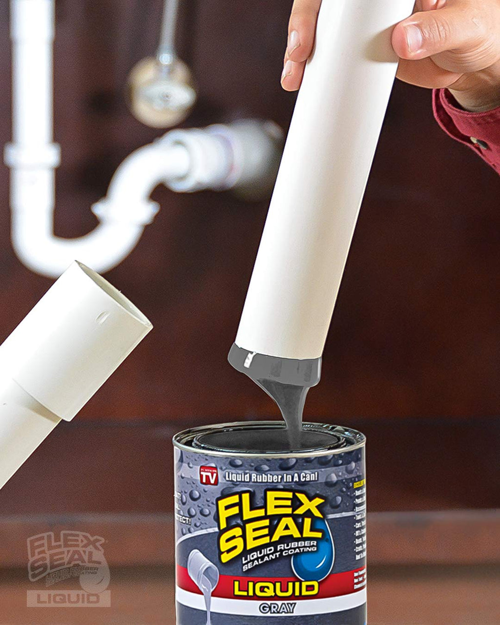 Flex Seal Liquid - Waterproof Rubber Seal, Patch Leaks, Repair Multi-Surface Indoor & Outdoor; Thick Coating Great for Roofs, Cracks, Gutters, Concrete, Basements, Foundations, Clear, 16 oz (473 mL)