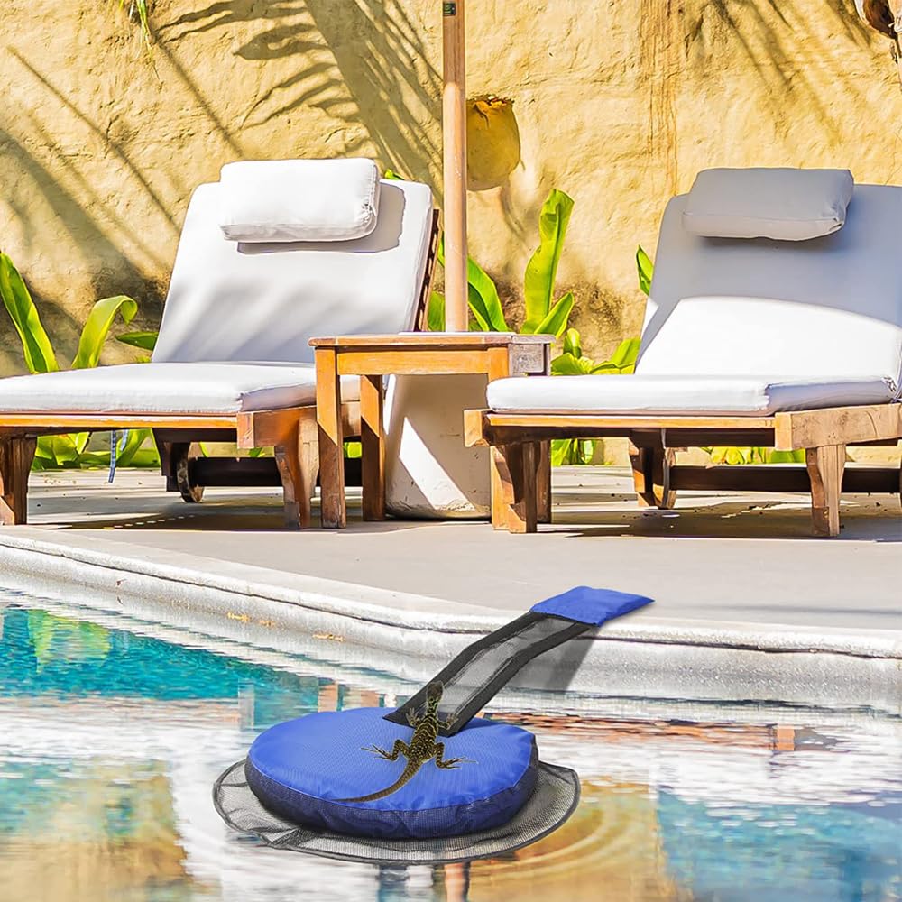 2 Packs Animal Rescue Escape Ramps for Swimming Pool Frog Floating Ramp Rescues Toads Lizards Ducks Snakes Squirrel Chipmunk Pool Maintenance Accessories Floating Ramp Tooll Spa Accessories Tools