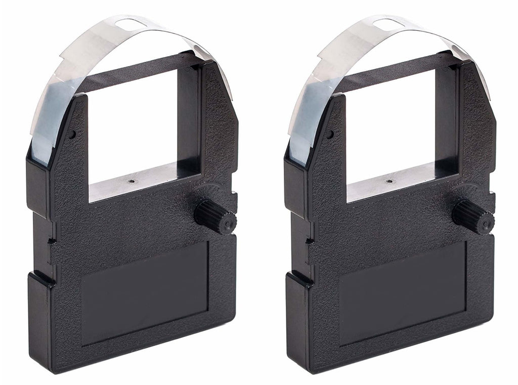 (2 Pack) Ribbon Cartridge for Pyramid 3500, 3700, 4000 Time Clocks, Black Ink, 4000R Compatible Replacement