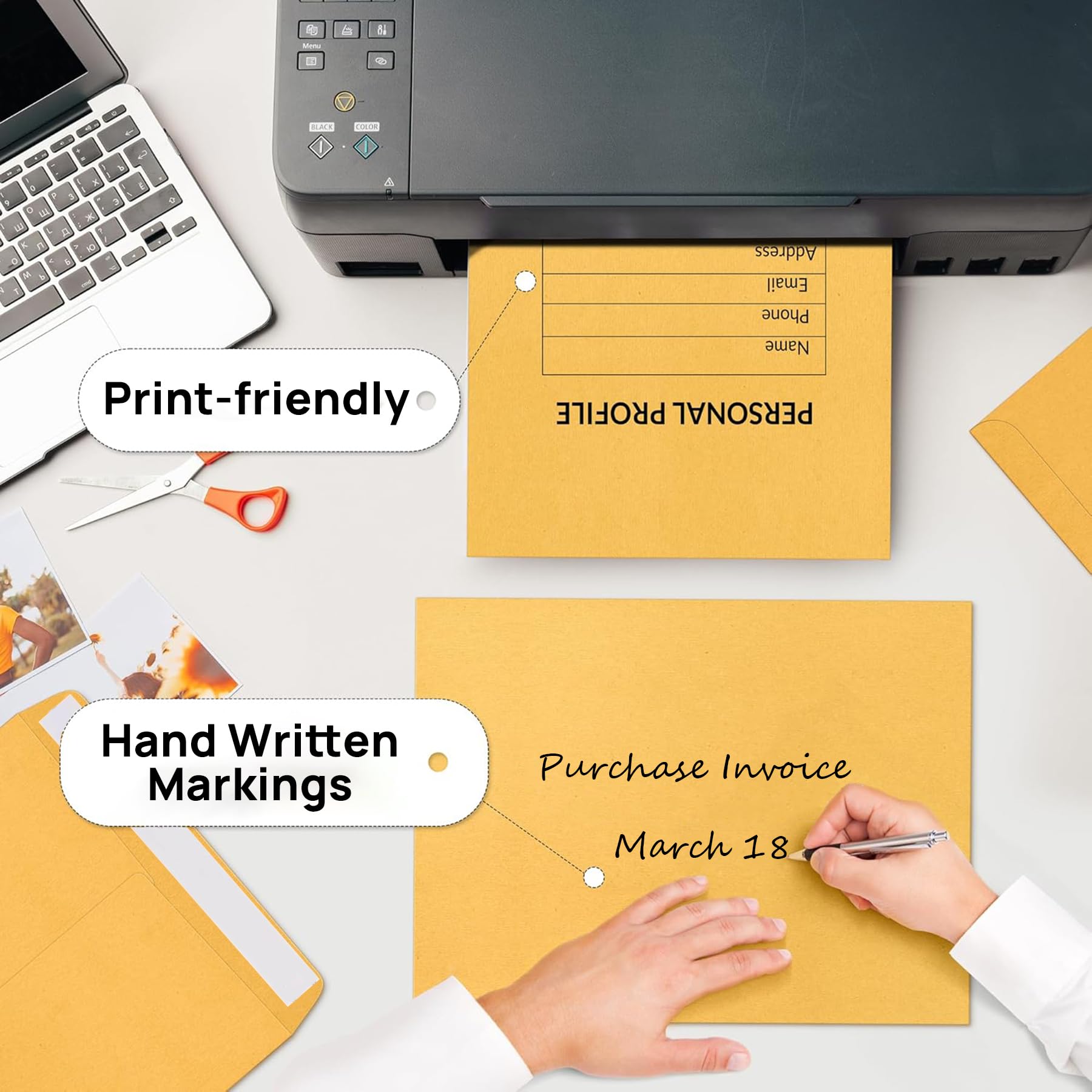 100Pc Envelopes,Envelopes Letter Size 9x12 Inch,for Mailing Letters Documents Photos Invitation Cards