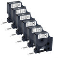 Compatible D1 Label Tape 45013 Replace for 45013 Label Maker Refills a45013 S0720530, Black on White,1/2 Inch x 23 Ft for LabelManager 160 280 210D 420P 360D PnP Label Maker 6-Pack