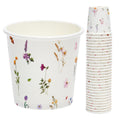 Crisky 150 Pack Paper Bathroom Cups 3oz Disposable, Elegant Design Floral Small Mouthwash Cups, Hot/Cold Beverage Coffee, Dessert for Birthday Parties, Home-use, Picnics, Ceremonies Any Events