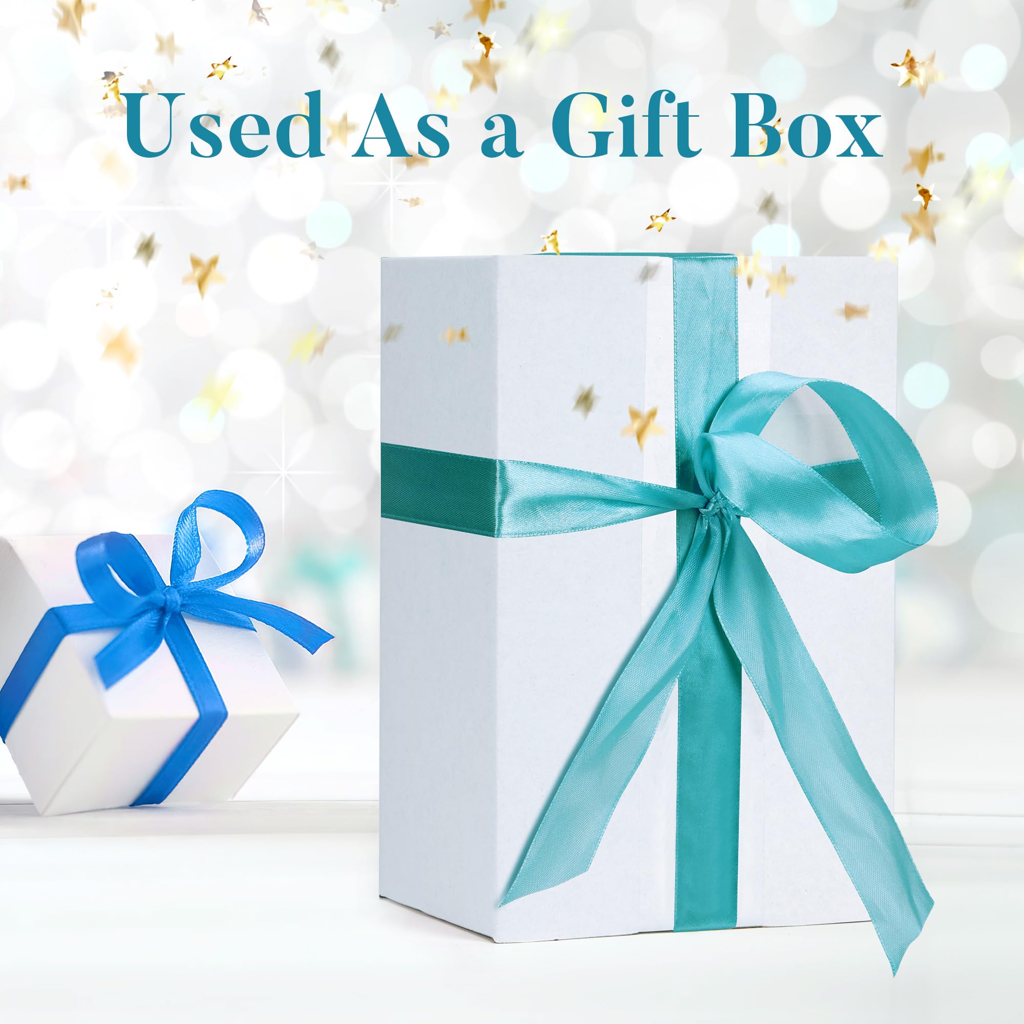SPEPLA Shipping Boxes 10x7x5 Set of 6, White Corrugated Cardboard Box for Mailing Business Packaging
