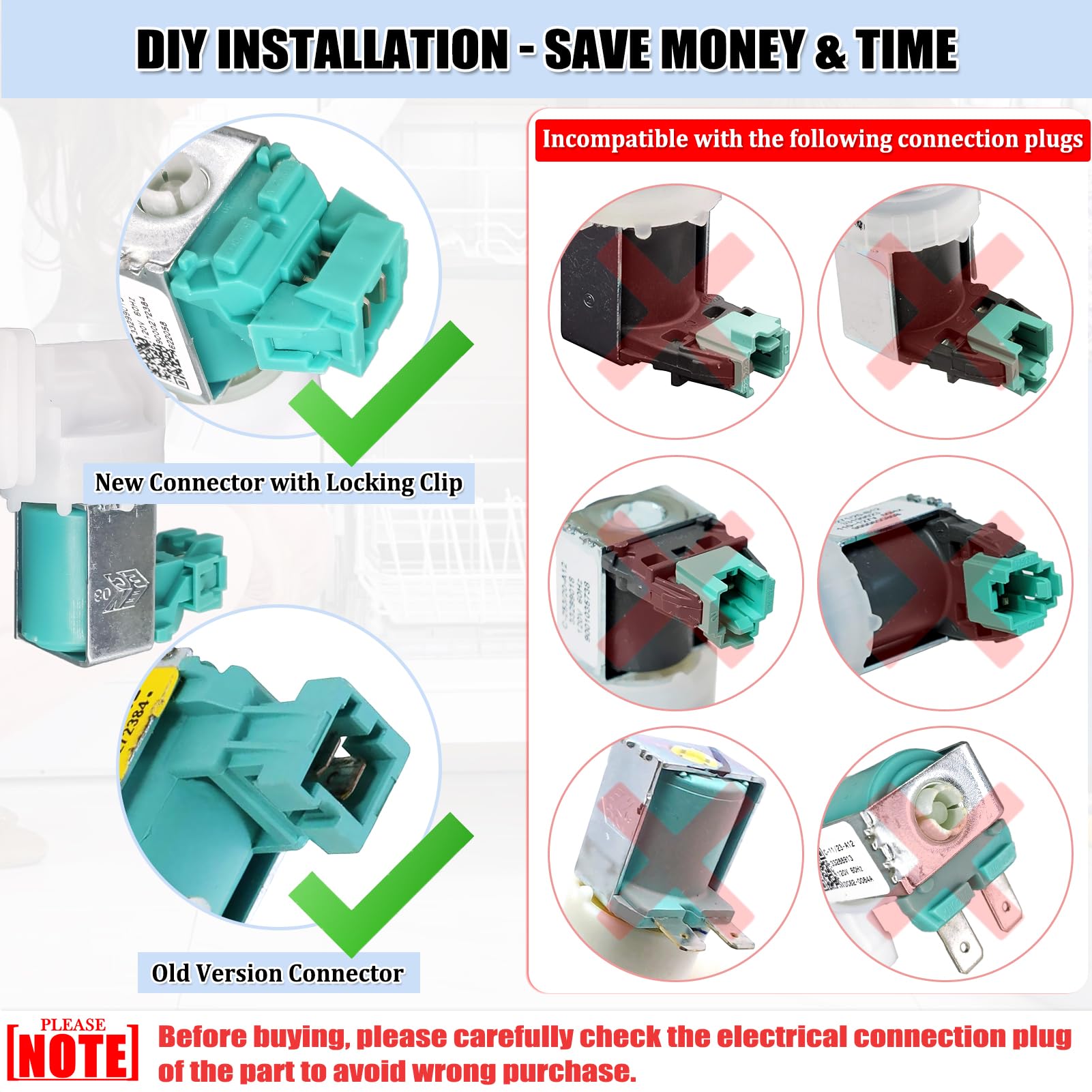 622058 00622058 Dishwasher Water Inlet Valve - Dishwasher Water Valve Replacement Parts AP4927070 PS3491417 33299010