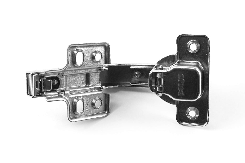 Berta 2 Pack 135° Lazy Susan Hinge, Full Overlay Concealed Frameless Nickel Plated Steel Cabinet Hardware