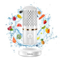 Fabenix Fruit and Vegetable Cleaning Machine, USB Wireless Food Purifier, Cleaner Device for Washing Fruits, Vegetables, Rice, Meat and Tableware (White)