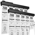 2 Pieces Ticket Holder Receipt Holder for Restaurant Refrigerator, No Drill Restaurant Order Ticket Holder, for Walls Home Kitchen Office Cafes Pubs Bars (Black, 19.7", 2p)