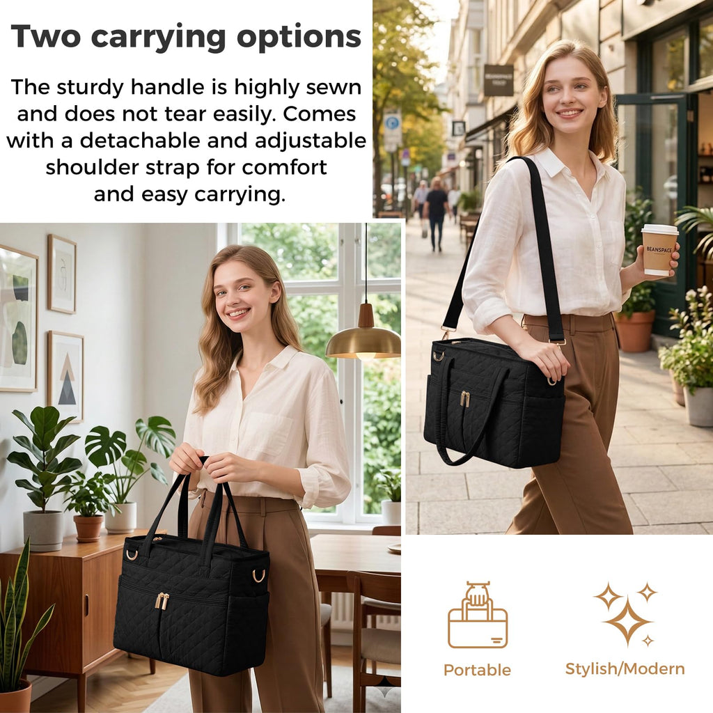 Extra-Large Lunch Bag, Lunch Box Insulated for Women Tote Bag, Soft Cooler Bag for Work Outdoor Picnic Trips