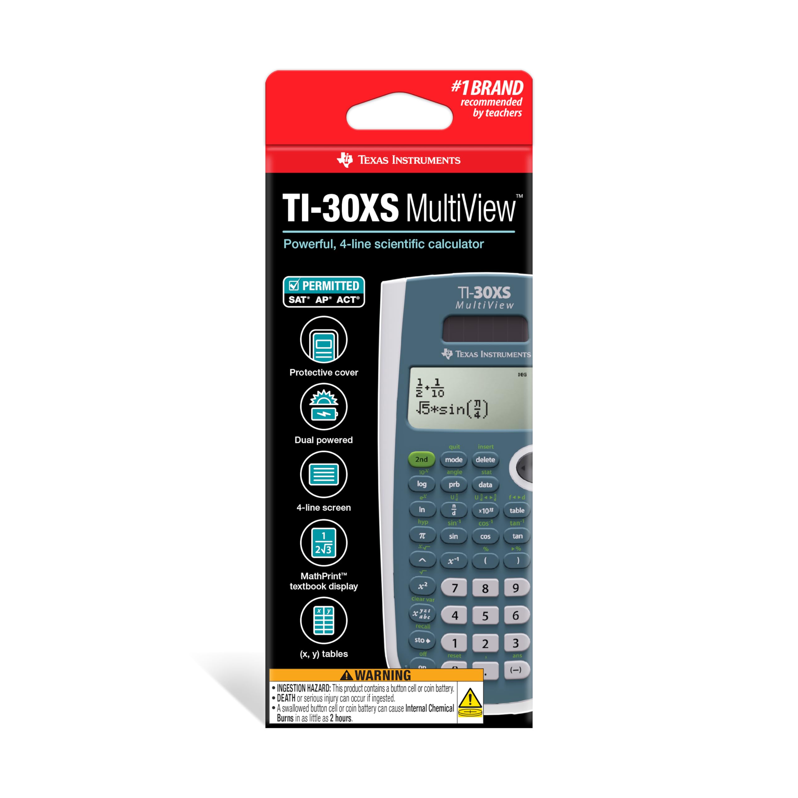 TI-30XS MultiView Scientific Calculator