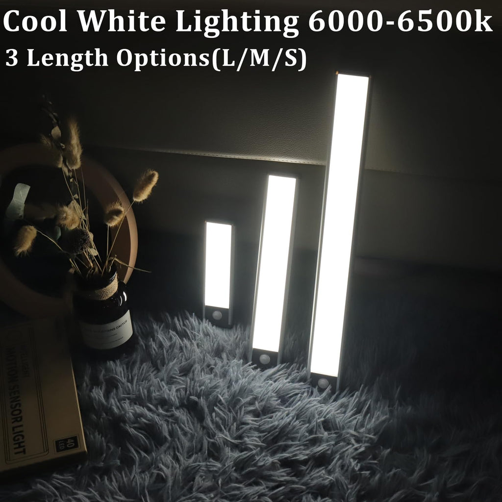 Ultra-Bright 70LED Motion Closet Lights 2000mAh Rechargeable Large Battery Powered Long Lasting Wardrobe Lighting. Cordless Sensor Lamp for Kitchen Under Cabinet, Counter, Pantry. 6000k Cool White