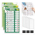 3 in 1 Upgraded Slider Bedtime/Morning/Weekly Routine Chart for Kids, Magnetic Chore Chart for Kids with Cute Chore Stickers, Cute Visual Schedule for Kid