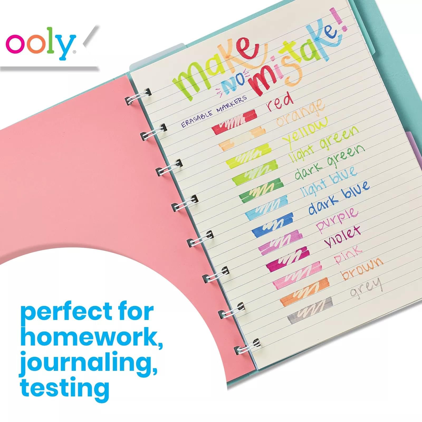 OOLY Make No Mistake Erasable Markers, Set of 12 (130-046)