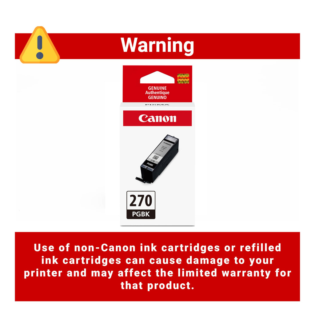 Canon Genuine Canon PGI-270 Ink Cartridge, Black