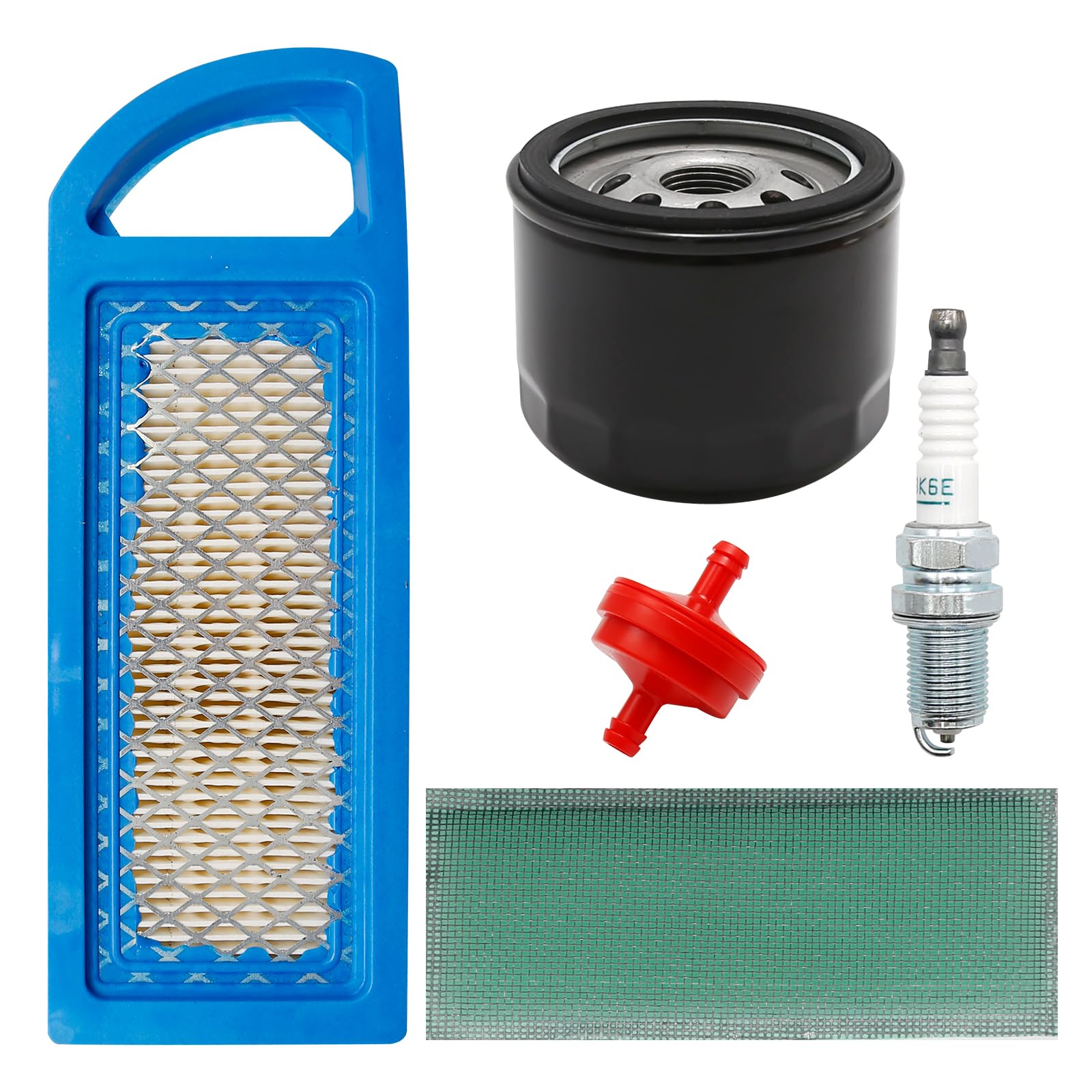 Vkinman GY20573 M149171 Air Filter with AM125424 Oil Filter Replacement for John Deere A100 LA105 LA110 LA115 X110 Z225 Lawn Mower L100 L105 L107 L108 L1742 Lawn Tractor