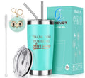 Thank You Gifts for Women, Employee Appreciation Gift, Office Gift for Female Coworkers Manager Boss Lady, Leakproof Stainless Steel Insulated Tumbler with Lid and Straw | 20oz (Mint)