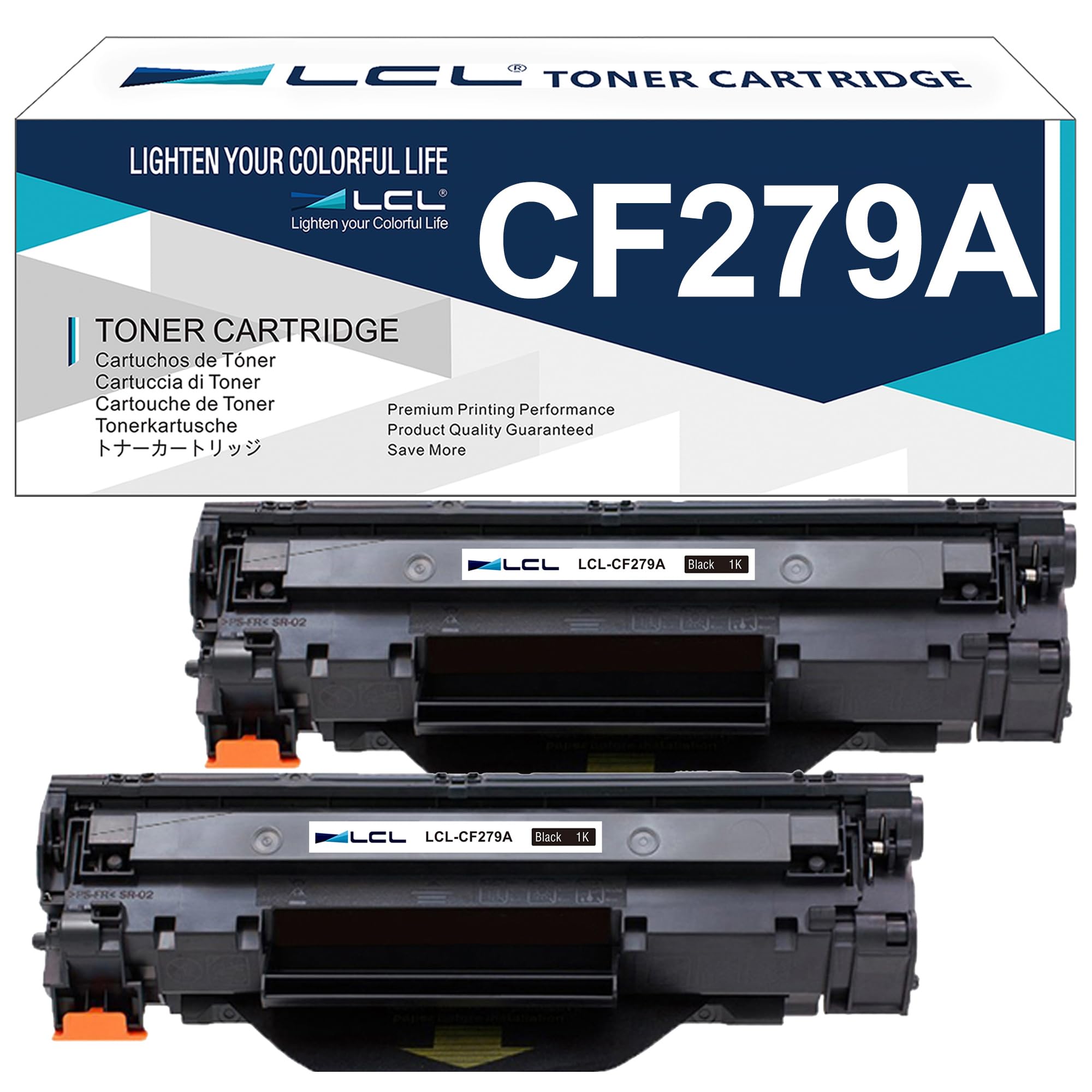 LCL Compatible Toner Cartridge for HP 79A 279A CF279A (2-Pack,Black) for HP LaserJet Pro M12w M12 M12a, LaserJet Pro MFP M26nw MFP M26 MFP M26a