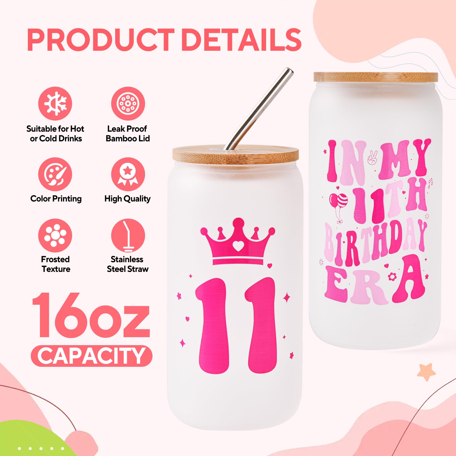 11th Birthday Gifts for Girls- Thoughtful Present Set for Daughters, Sisters & Nieces,Unique 11 Year Old Girl Gifts,Trendy Teen Girl Presents with Party Decorations (11th Birthday Gifts)