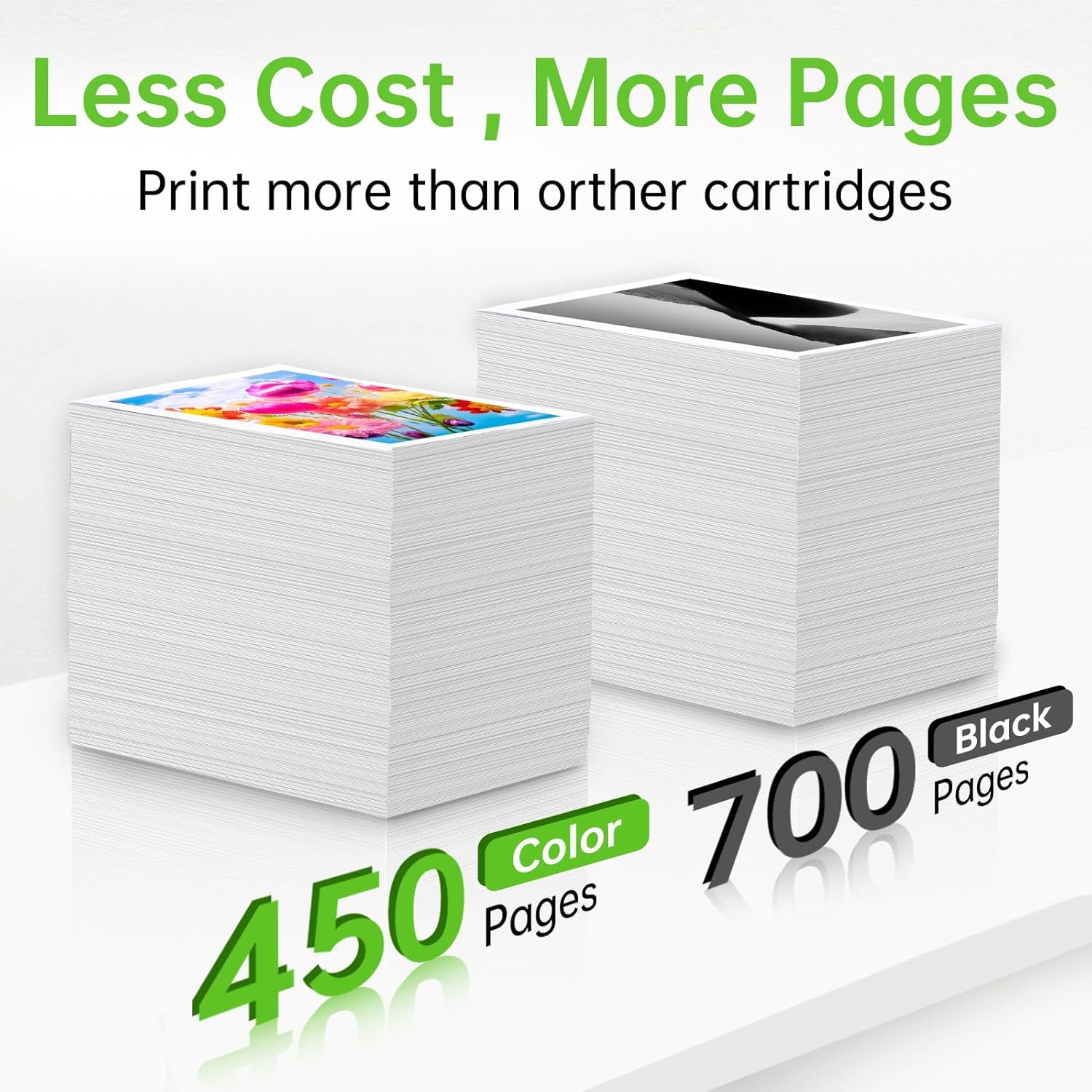 DNART 67XL Ink Cartridges Black/Color Combo Pack Compatible for HP 67 Ink Cartridges Work for Deskjet 2827e 4155e Envy 6455e 6055e 6000 2855e 4255e 2842e 4255e Printer