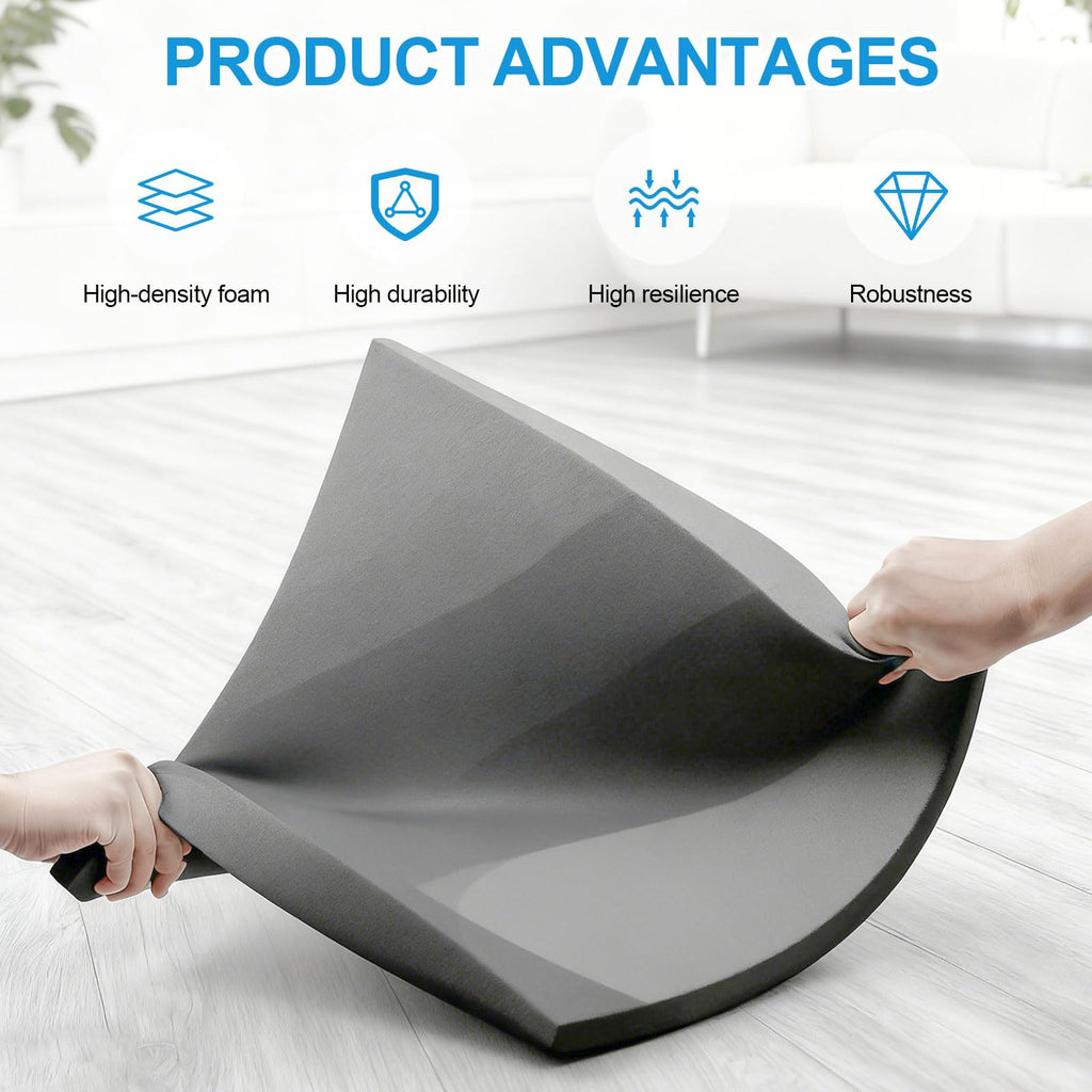 Couch Cushion Support & Sofa Cushion Support - High Density Foam Repair Pad for Sagging Couches, Curved Structure Pressure Distribution, Trimmable Design (Gray Curved-2pcs)