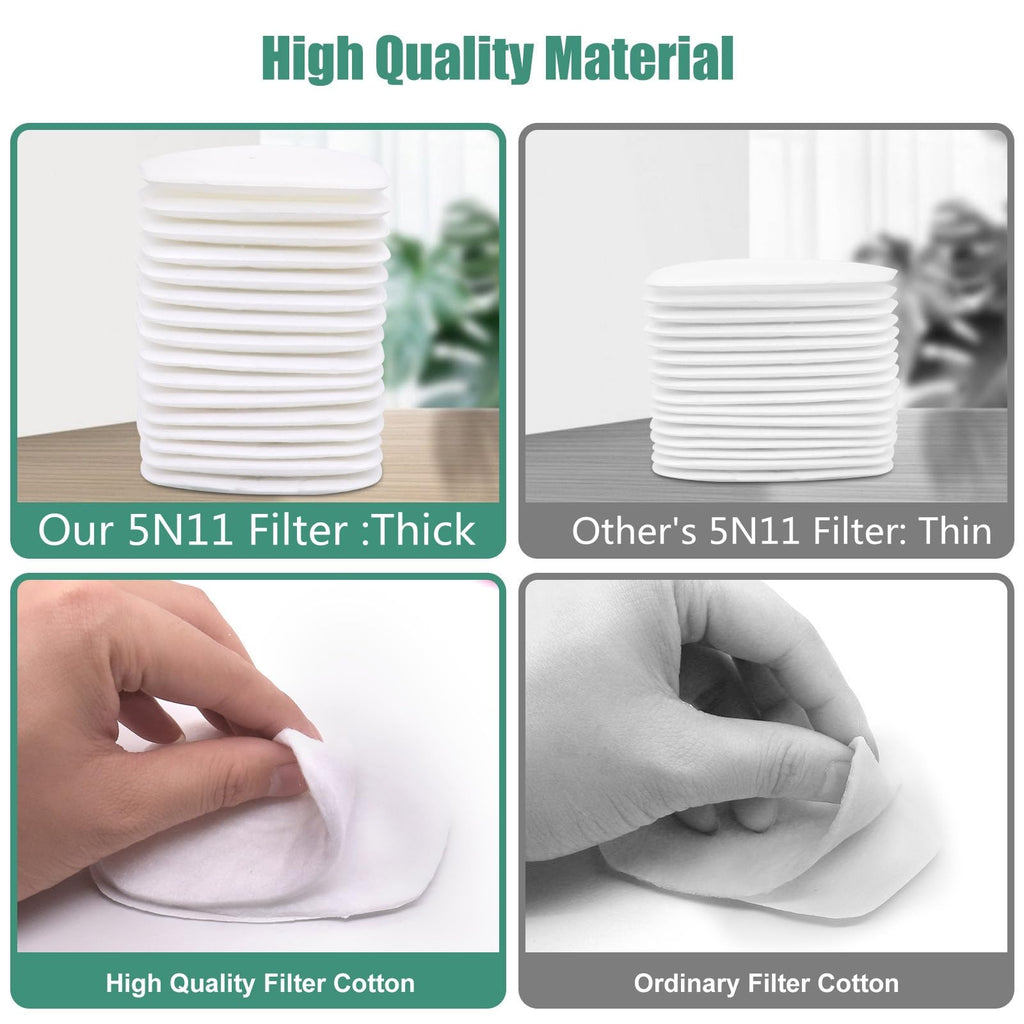 30PCS 5N11 Filter - ANUNU 6001 Filter for 6200, 6800, 6000, 7501, 7502 Series Respirator Filter Cotton Against Paint Spray Epoxy Resin Welding