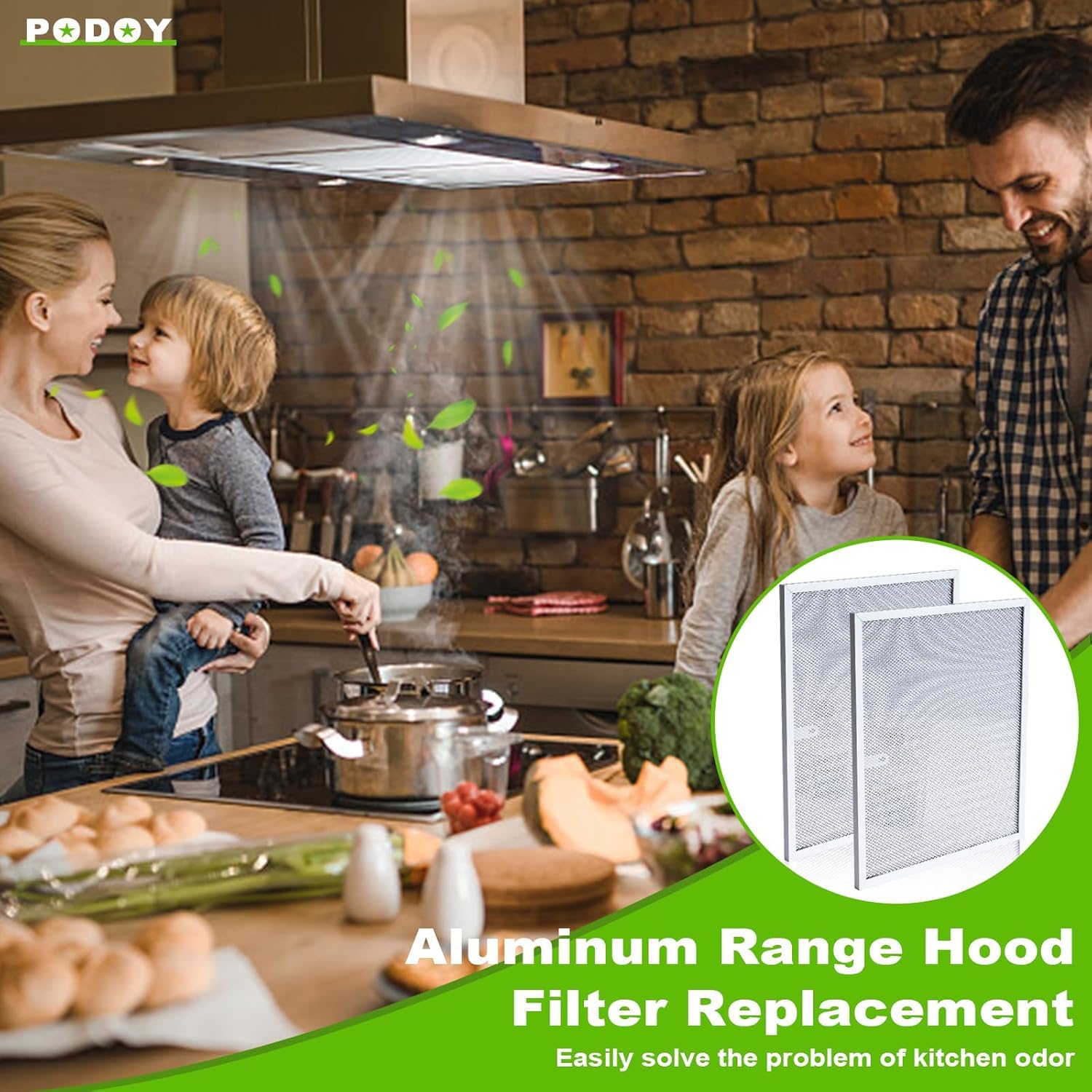 New- BPS1FA30 Range Hood Replacement Filter Compatibe with Nu-tone A-llure QS1 and WS1, 99010299 Grease Filter for Range kitchen Hood, 11-3/4" x 14-1/4" x 3/8" Aluminum 30"- 2 Pack