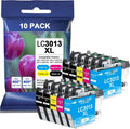 10 Pack LC-3013 LC-3011 Ink Cartridges HALLOLUX for Brother LC3013 LC3011 XL BK/C/M/Y for Brother MFC-J491DW MFC-J497DW MFC-J690DW MFC-J895DW Printer IHTJ-1 All-in-One