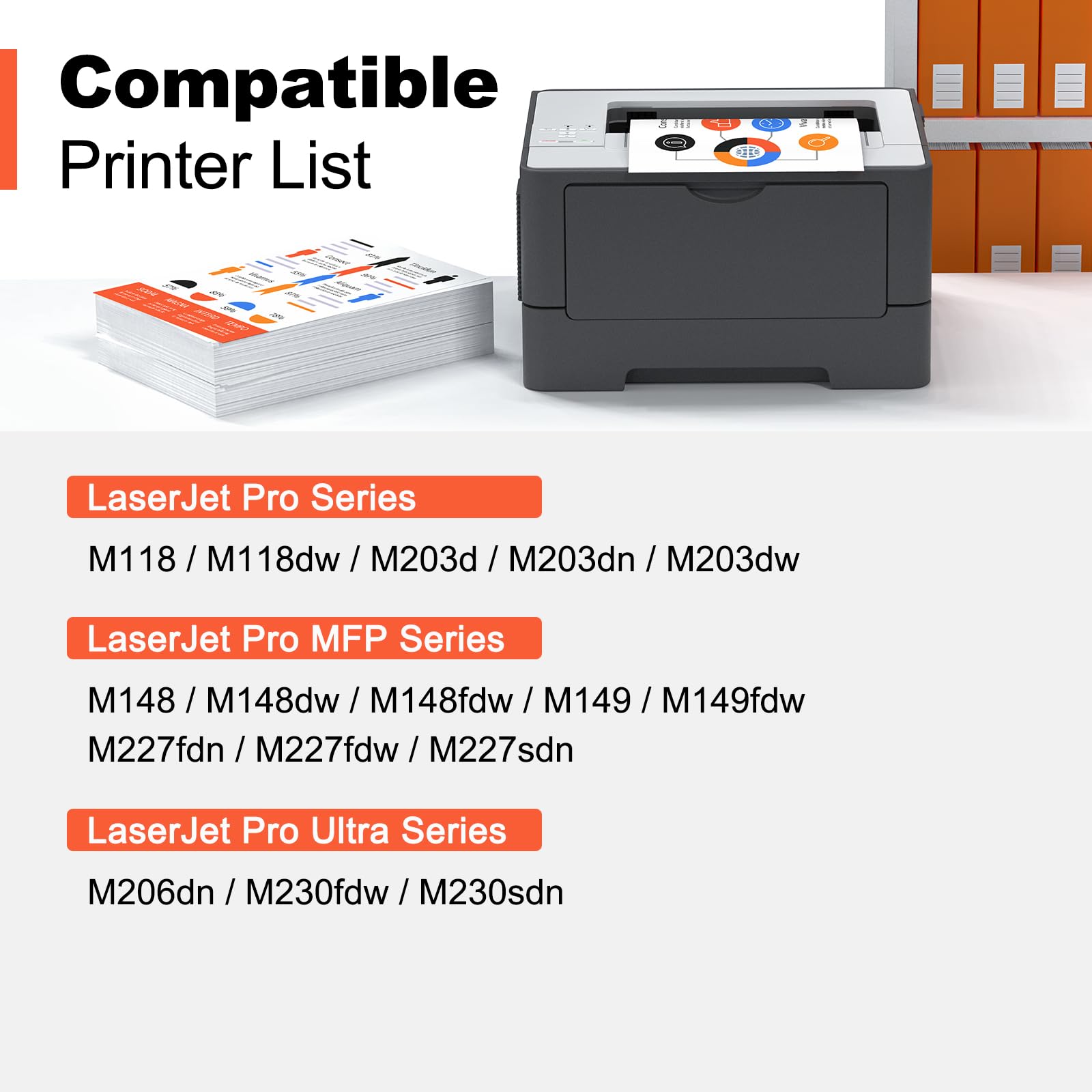 v4ink Compatible 32A Drum Replacement for HP 32A CF232A Drum for HP M203d M203dn M203dw MFP M227fdn M227fdw M227sdn M118dw MFP M148dw M148fdw M149fdw Printer - Drum of CF230A CF230X CF294A CF294X