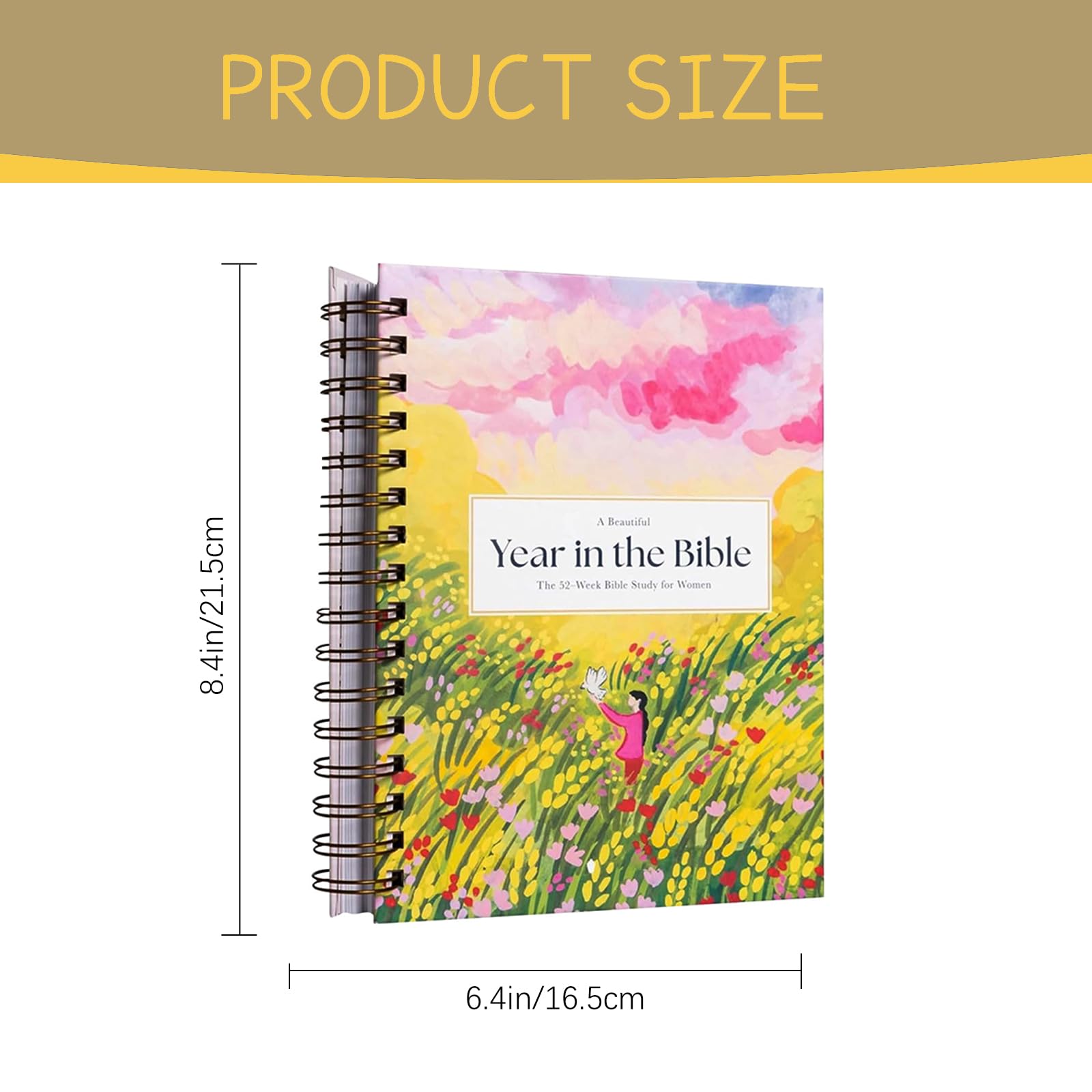 A Beautiful Year In The Bible, Biblical Accessories Women Study Guide, 52 Week Biblia Study For Women Christian Growth Enlightenment Bible's For Study Bibles Notebook