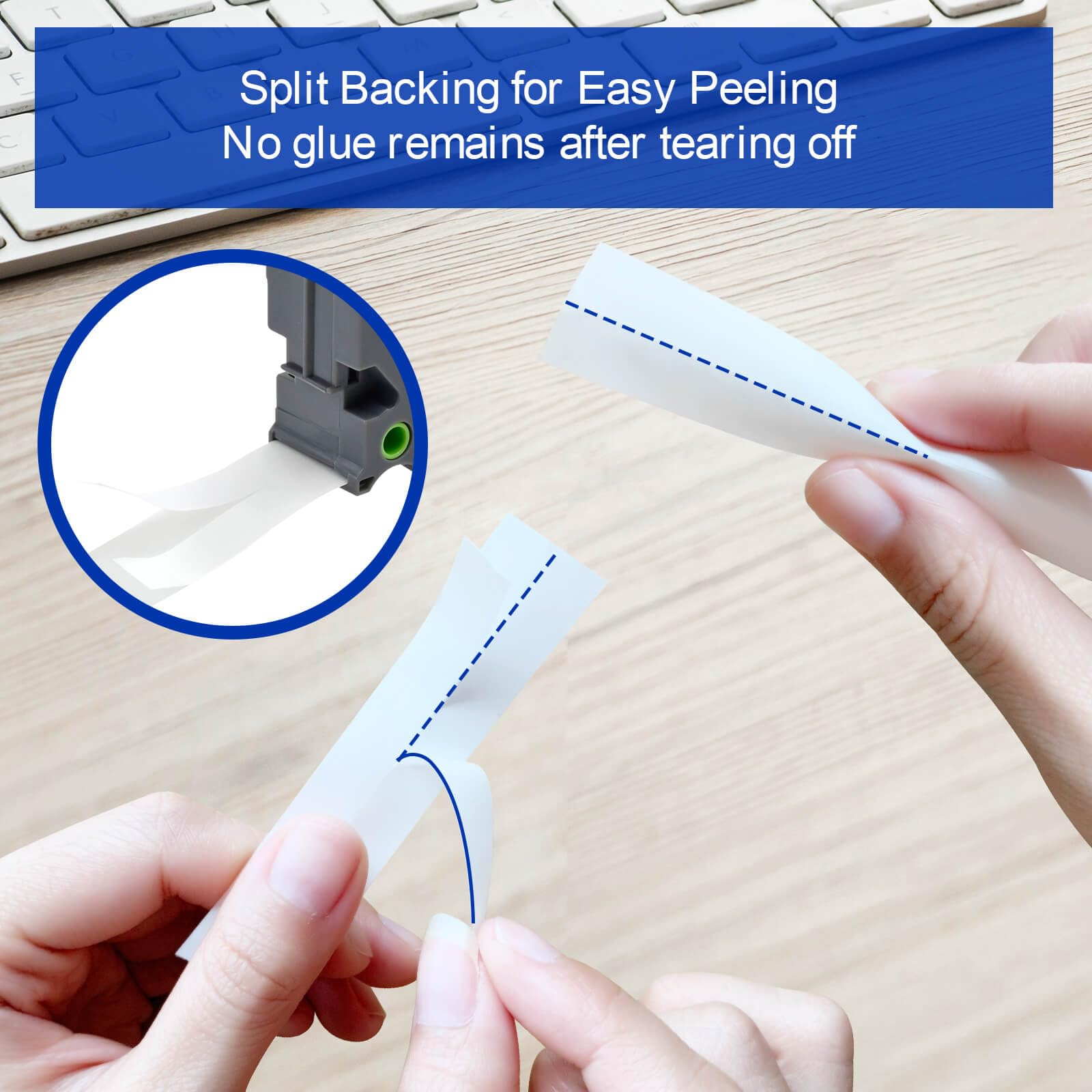 10-Pack Label Maker Tape Replacement for TZe231 Brother P Touch Label Maker Tape 12mm 0.47 Inch Laminated White Tz Tape Compatible for PT-D210 PT-D200 PT-D220 PT-H100 PT-H110 PT-D600, Black on White