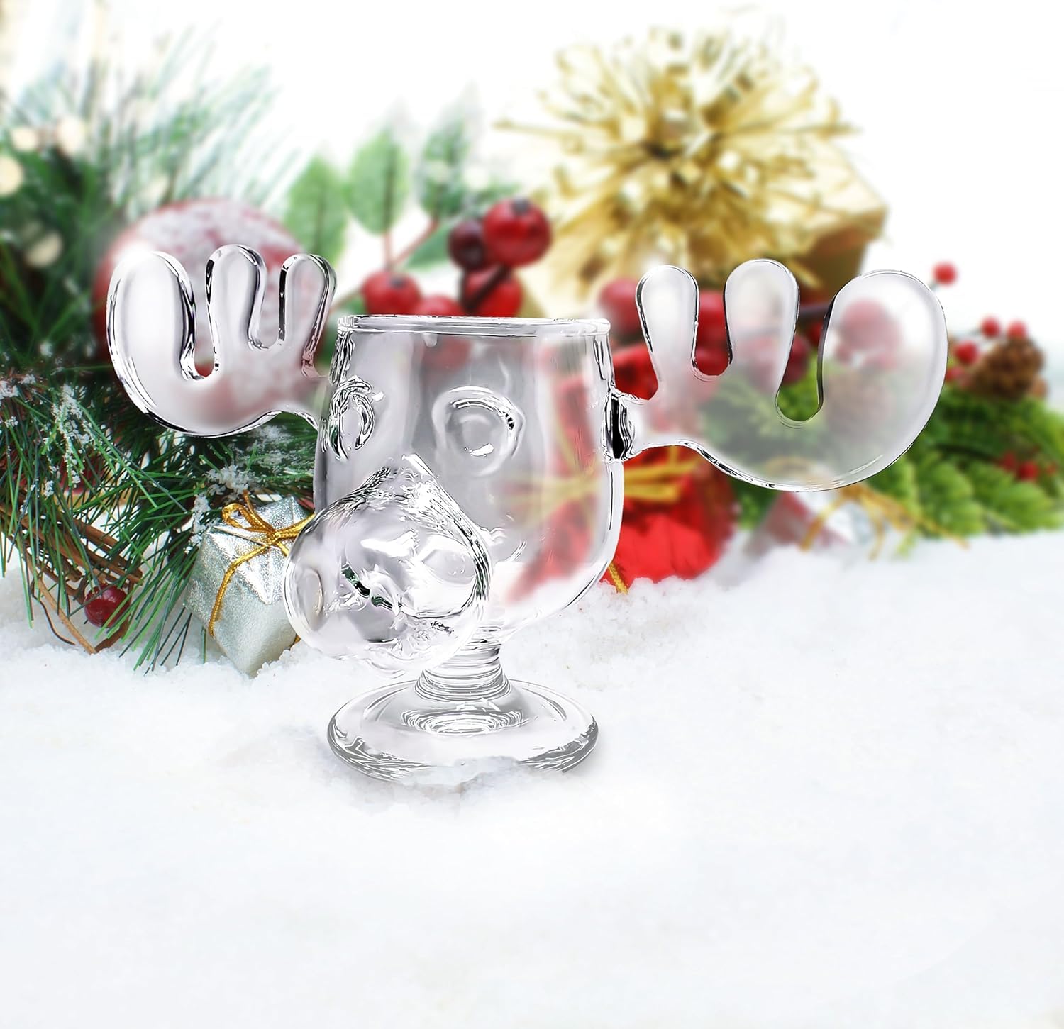 Spoontiques - National Lampoon’s Christmas Vacation Acrylic Moose Cup - Griswold Moose Mug - 4.5” - 6 Ounce