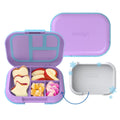 Bentgo® Kids Chill Lunch Box - Confetti Designed Leak-Proof Bento Box & Removable Ice Pack - 4 Compartments, Microwave & Dishwasher Safe, Patented, 2-Year Warranty (Confetti Edition - Vivid Orchid)