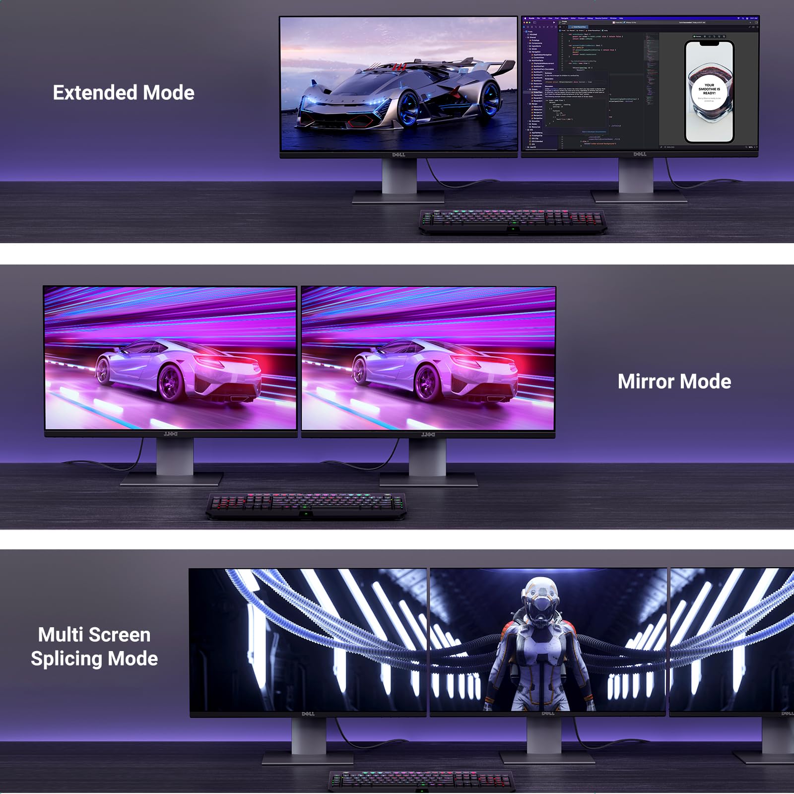 UGREEN 16K@30Hz DisplayPort 2.1 Cable VESA Certified for Gaming Movies, 8K@60Hz, 4K@240Hz, 40Gbps HDR HDCP, DP Compatible with FreeSync G-Sync Monitor 4090 7900XTX, 6FT