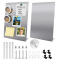 2Pack Magnetic Boards 12.6" x 8.6" Magnet Bulletin Board Magnet Display Suitable for Wall Cubicle Pre-Drilled with Screws